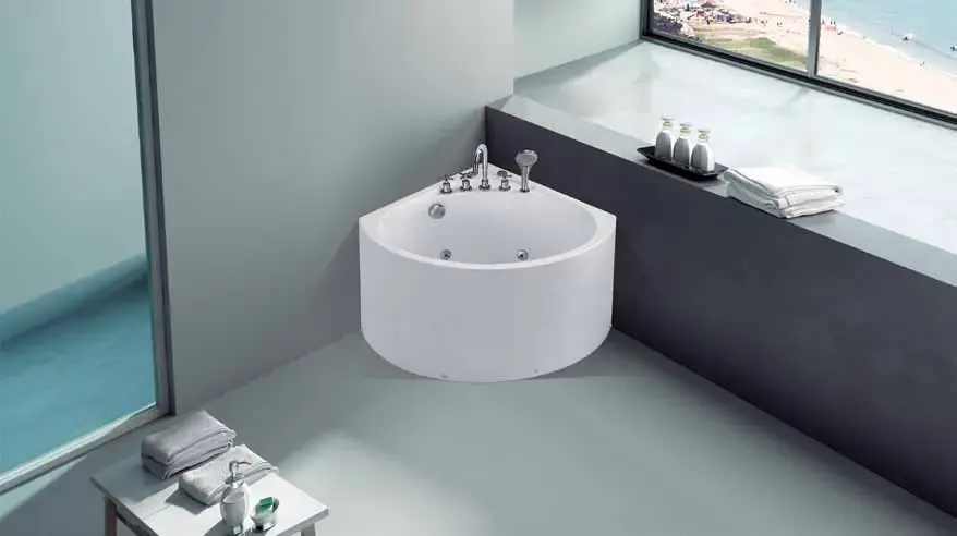 Massage bathtub systems: Corner massage bath