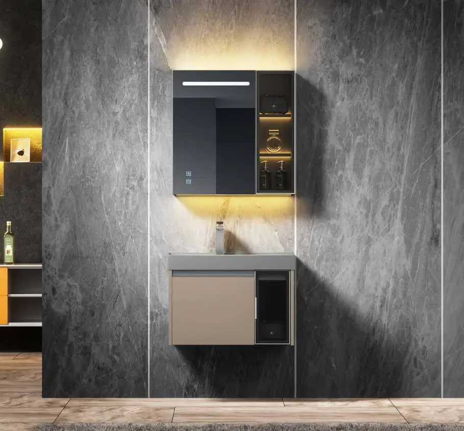 Compact modular bathroom suites: Minimal compact vanity