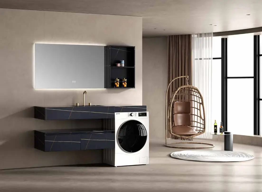 Bespoke utility & kitchen cabinetry: Bespoke vanity and appliance suite
