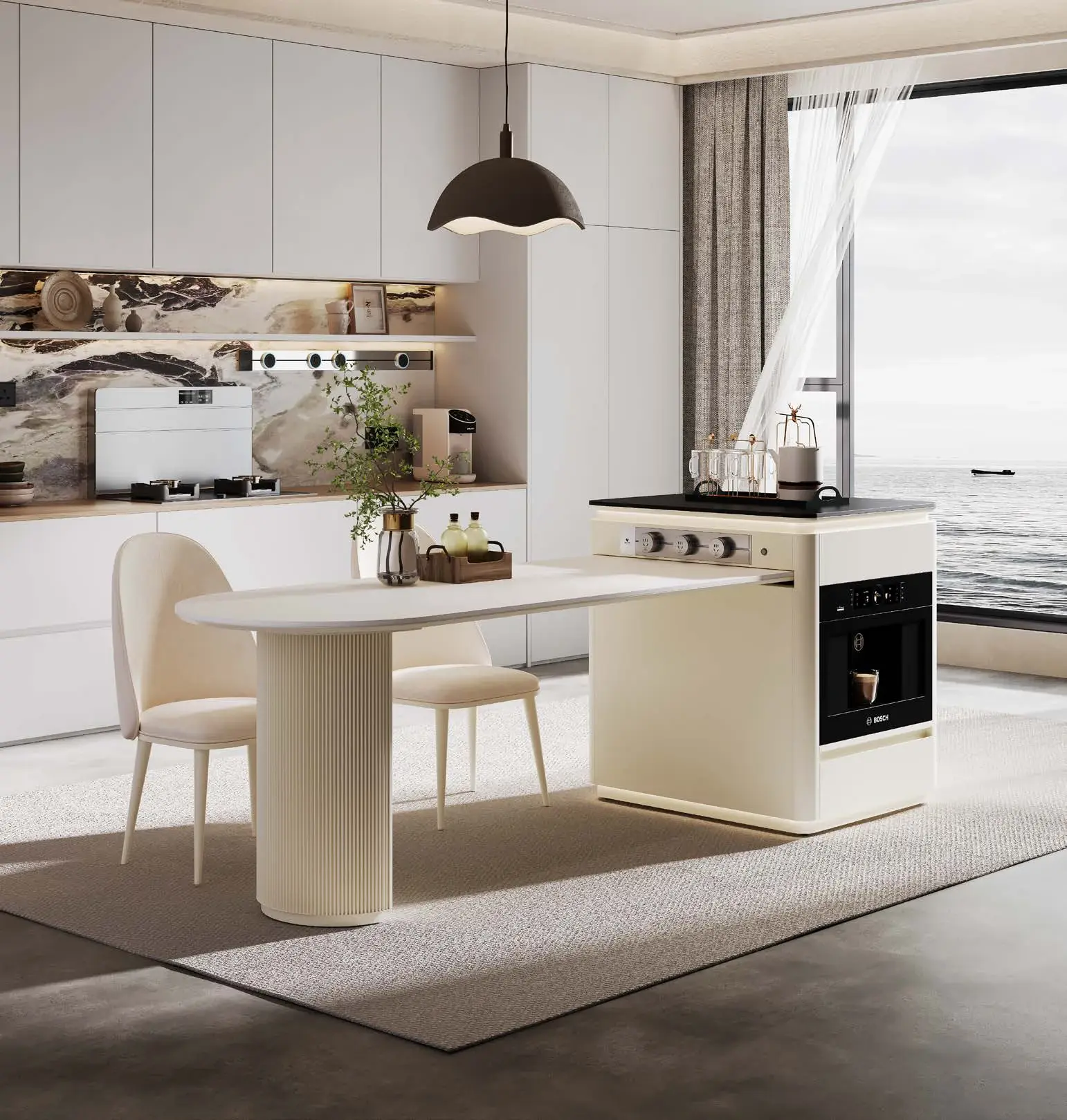 Special-function configurations: Integrated oven configuration