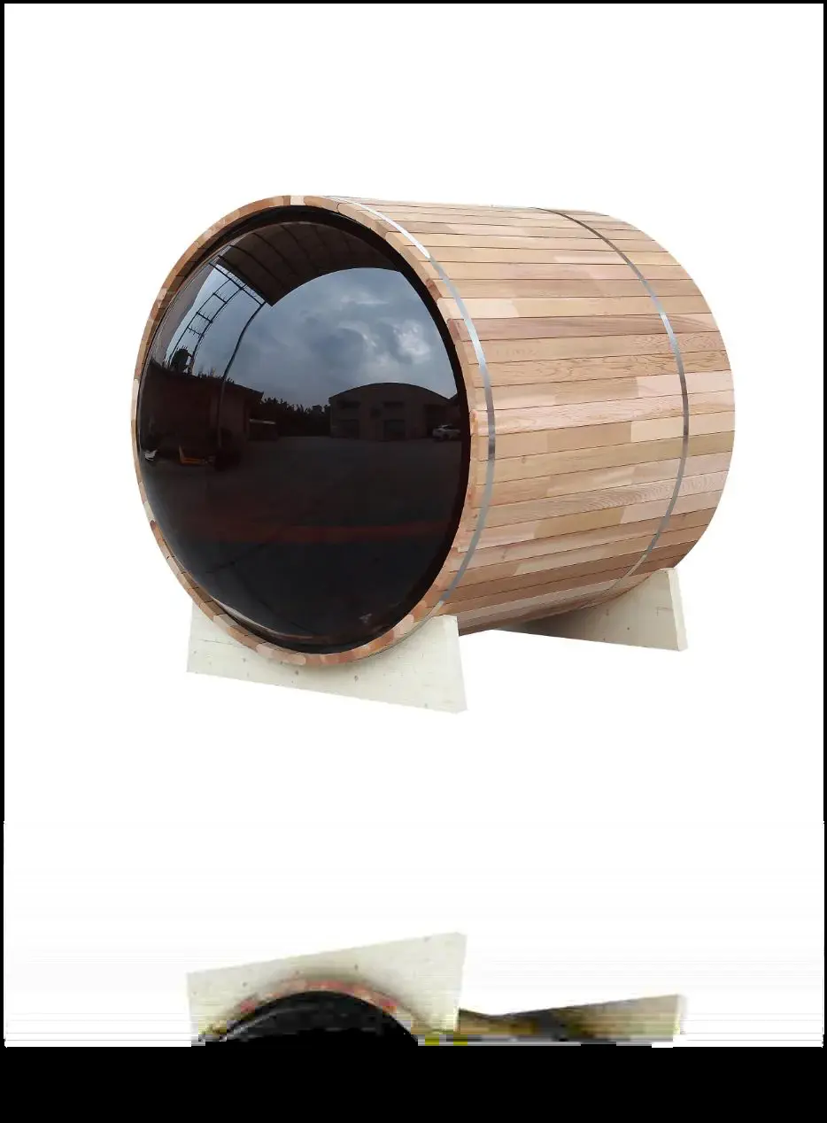 Panoramic glass retreats: Full-glass panoramic elevation