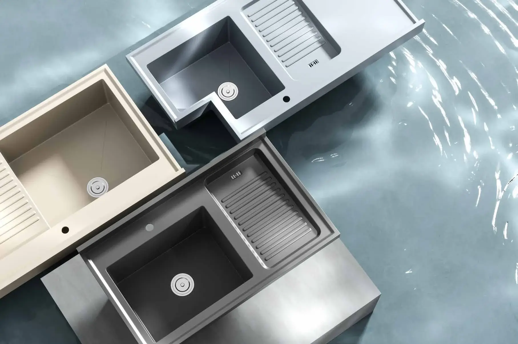 Custom laundry basins: Stainless basin construction program