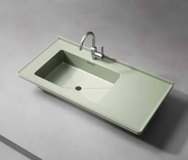 Bathroom basin components: Compact bathroom basin top